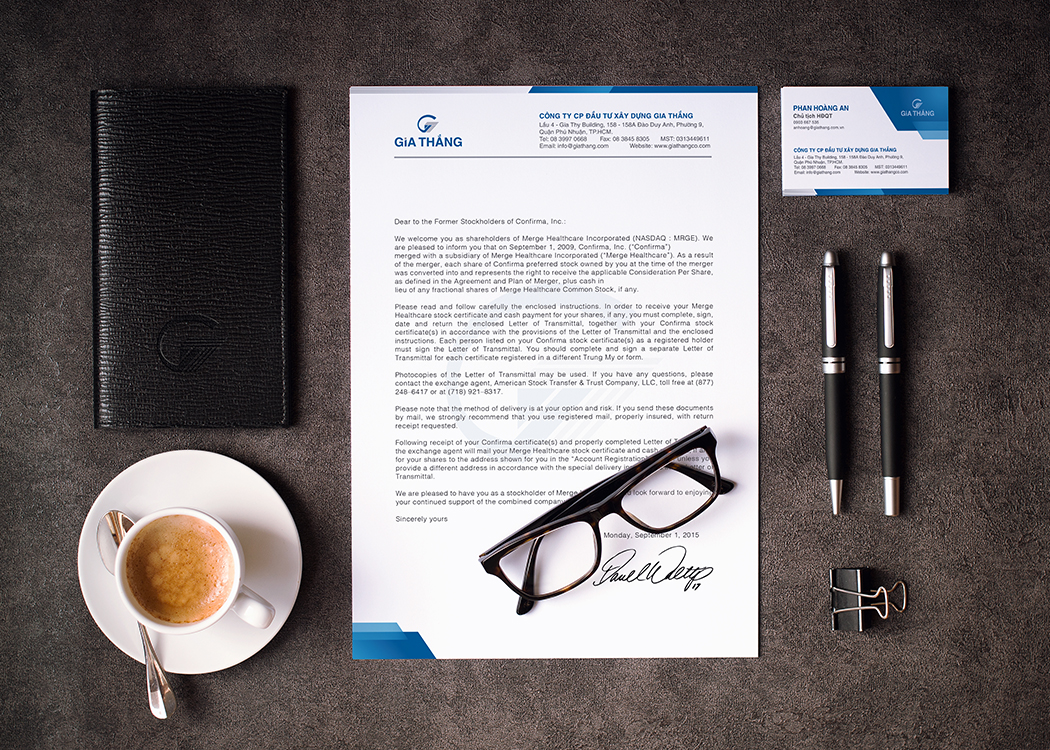 GIA THẮNG - Thiết kế logo và nhận diện thương hiệu công ty xây dựng Gia Thắng